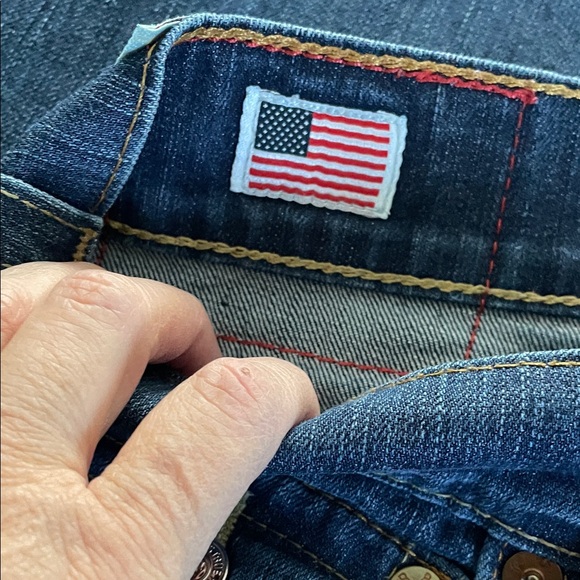 True Religion Ricky Distressed Blue Jeans - Picture 9 of 13